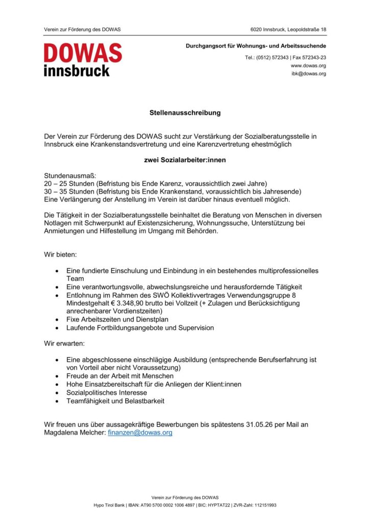 Stellenausschreibung Beratungsstelle IBK_2026-1